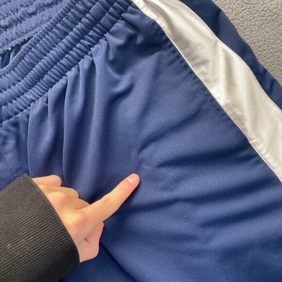 Nike Shorts Mens Size XXL  Blue White Swoosh Active Basketball Gym 10",Pockets - Picture 7 of 15